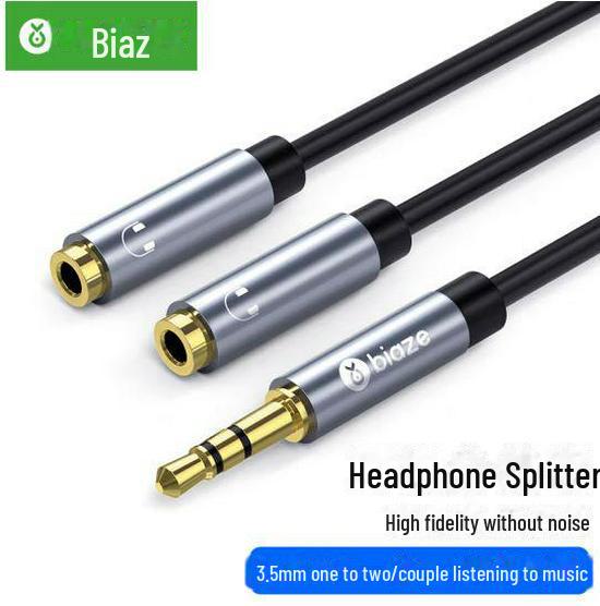 Аудиокабель Biaz 3,5 мм: Разветвитель наушников и микрофона для мобильных устройств 1 to 2 Couple Audio Cable - 3.5mm
Аудиокабель Biaz 3,5 мм: Разветвитель наушников и микрофона для мобильных устройств 1 to 2 Couple Audio Cable - 3.5mm