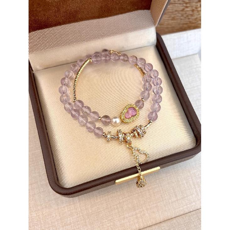 Gilded Time Double Circle Natural Citrine Gourd Beaded Bracelet for Women, Light Luxury Niche High-End Accessory аметист
Gilded Time Double Circle Natural Citrine Gourd Beaded Bracelet for Women, Light Luxury Niche High-End Accessory аметист