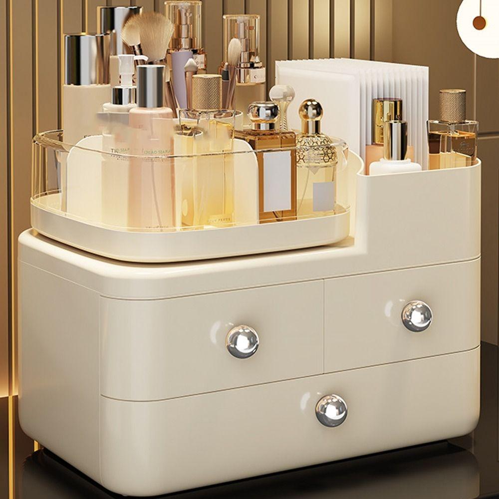 Large Capacity Cosmetic Display Case 360° Rotating Cosmetics Storage Box For Dresser бежевий
Large Capacity Cosmetic Display Case 360° Rotating Cosmetics Storage Box For Dresser бежевий