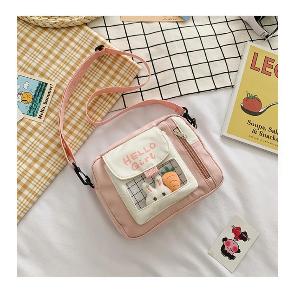 Canvas bag female messenger bag Japanese small fresh primary and secondary school student schoolbag backpack cute large capacity portable shoulder bag розовый
Canvas bag female messenger bag Japanese small fresh primary and secondary school student schoolbag backpack cute large capacity portable shoulder bag розовый