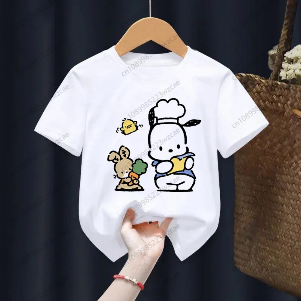 Kid Cute White Kawaii Pochacco T Shirt Children Short Sleeve Clothing Funny Cartoon Party Top Boys and Girl Tshirt 110
Kid Cute White Kawaii Pochacco T Shirt Children Short Sleeve Clothing Funny Cartoon Party Top Boys and Girl Tshirt 110