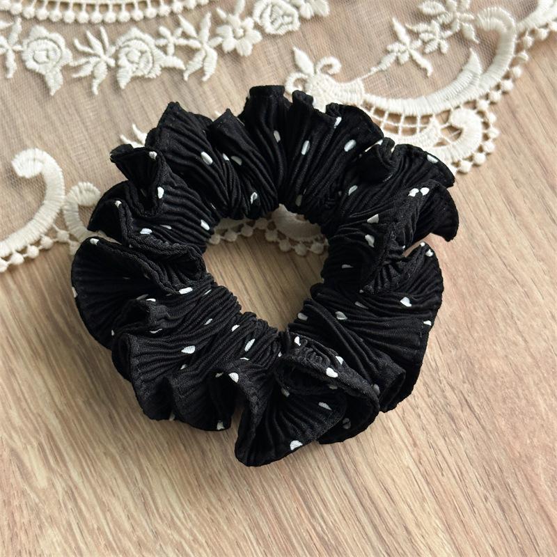 Dramatic Oversized Pleated Scrunchies With Classic Polka-Dot Patterns Provide A Bold Statement Piece For Any Hair Length Off-White Dot Pleated Sm
Dramatic Oversized Pleated Scrunchies With Classic Polka-Dot Patterns Provide A Bold Statement Piece For Any Hair Length Off-White Dot Pleated Sm