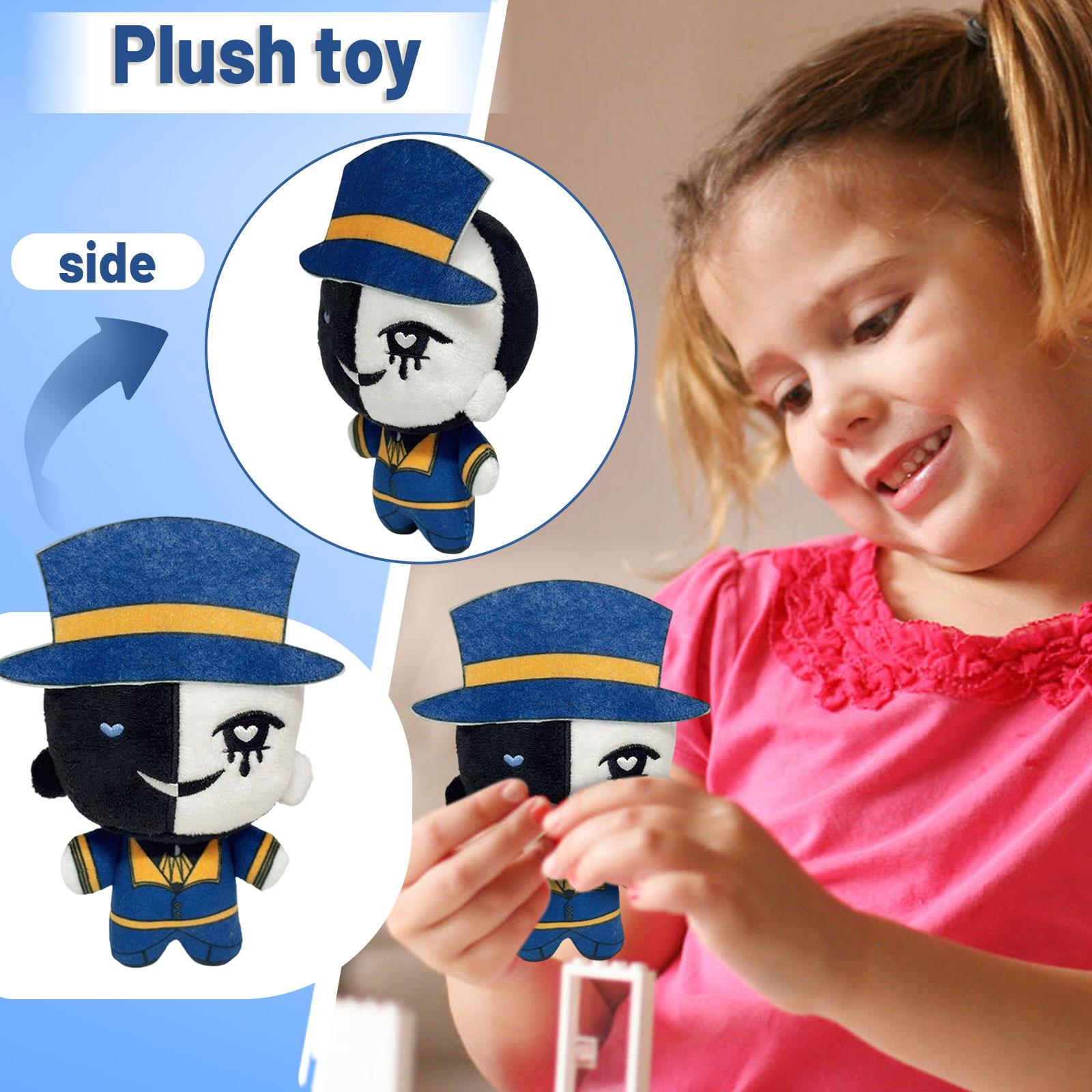 Plush Doll Soft Stuffed Toy Character Design with Split Face Pattern and Top Hat for Collectors and Display Purposes One Size
Plush Doll Soft Stuffed Toy Character Design with Split Face Pattern and Top Hat for Collectors and Display Purposes One Size