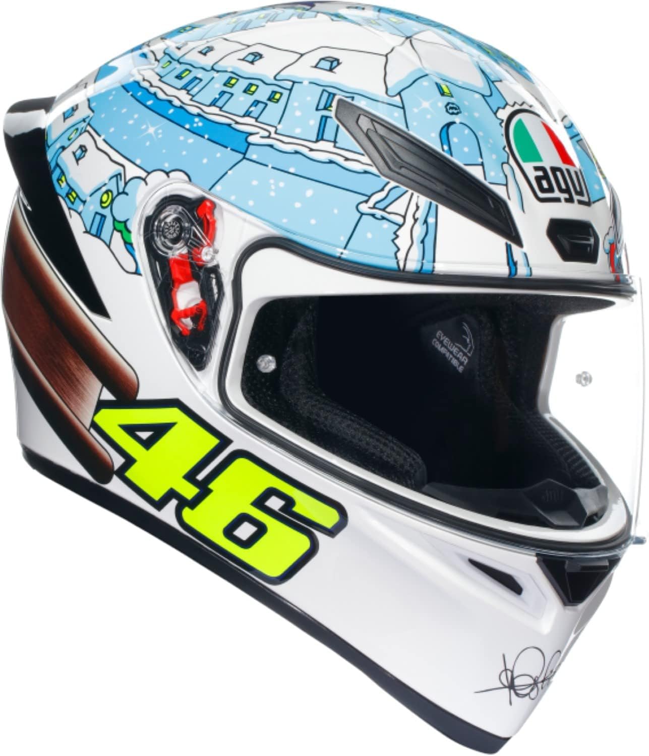 Мотоциклетний шолом AGV K1 S ROSSI WINTER TEST 2017 Winter Test L Розмір (Россі 2017) (59-60 см) 18394007024-L білий
Мотоциклетний шолом AGV K1 S ROSSI WINTER TEST 2017 Winter Test L Розмір (Россі 2017) (59-60 см) 18394007024-L білий