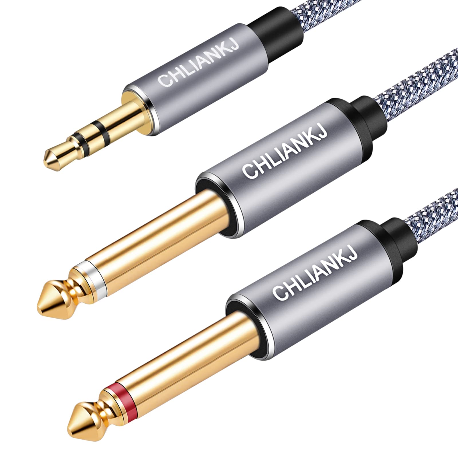 CHLIANKJ Audio Cable to Conversion Stereo Mini Plug 2 Distribution TRS Cable TRS to 2 TS Mono Stereo Y Cable Male to Suitable for CD 3.5mm 6.35mm
CHLIANKJ Audio Cable to Conversion Stereo Mini Plug 2 Distribution TRS Cable TRS to 2 TS Mono Stereo Y Cable Male to Suitable for CD 3.5mm 6.35mm