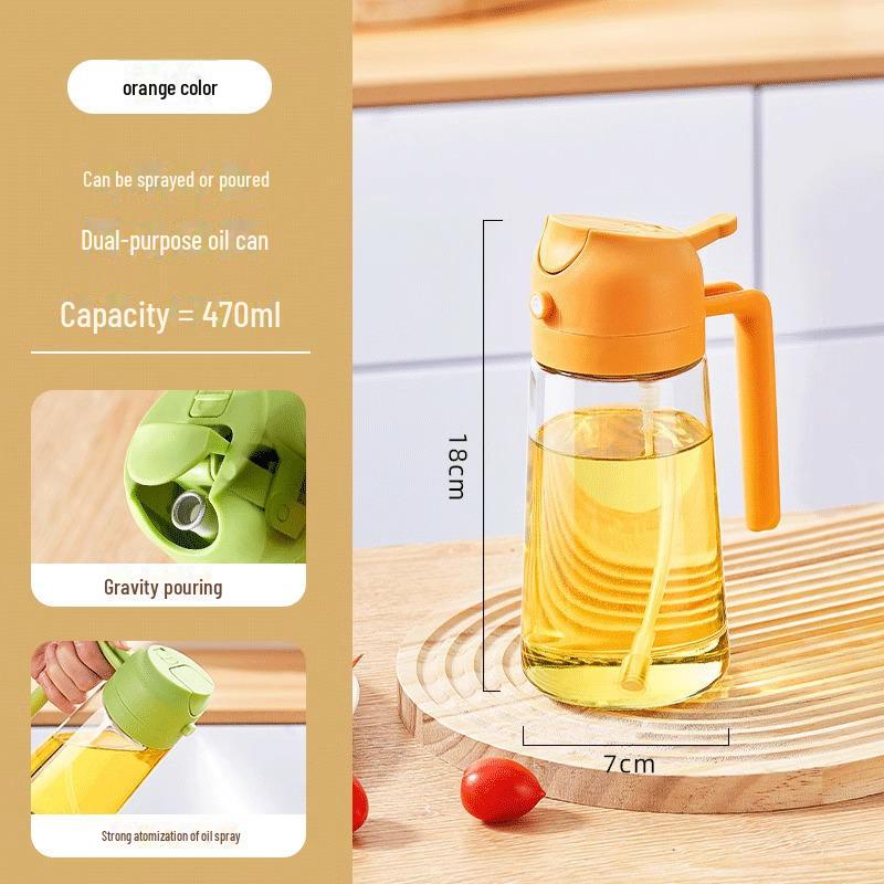 Стеклянный флакон-распылитель и бутылочка для заливки масла двойного назначения - кухонный распылительный пресс-типа
Стеклянный флакон-распылитель и бутылочка для заливки масла двойного назначения - кухонный распылительный пресс-типа