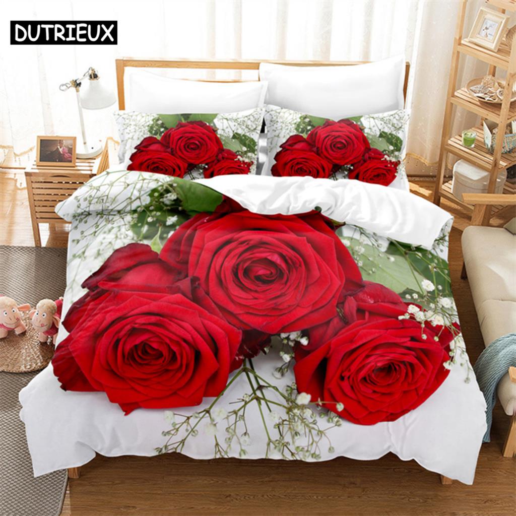 Flower Duvet Cover Set Double Bed Single Red Rose Quilt Cover Thin 3D Comforter Bedding Sets 3pcs 2Pcs King Size Full Wedding (135x200cm)&Duvet Cover
Flower Duvet Cover Set Double Bed Single Red Rose Quilt Cover Thin 3D Comforter Bedding Sets 3pcs 2Pcs King Size Full Wedding (135x200cm)&Duvet Cover