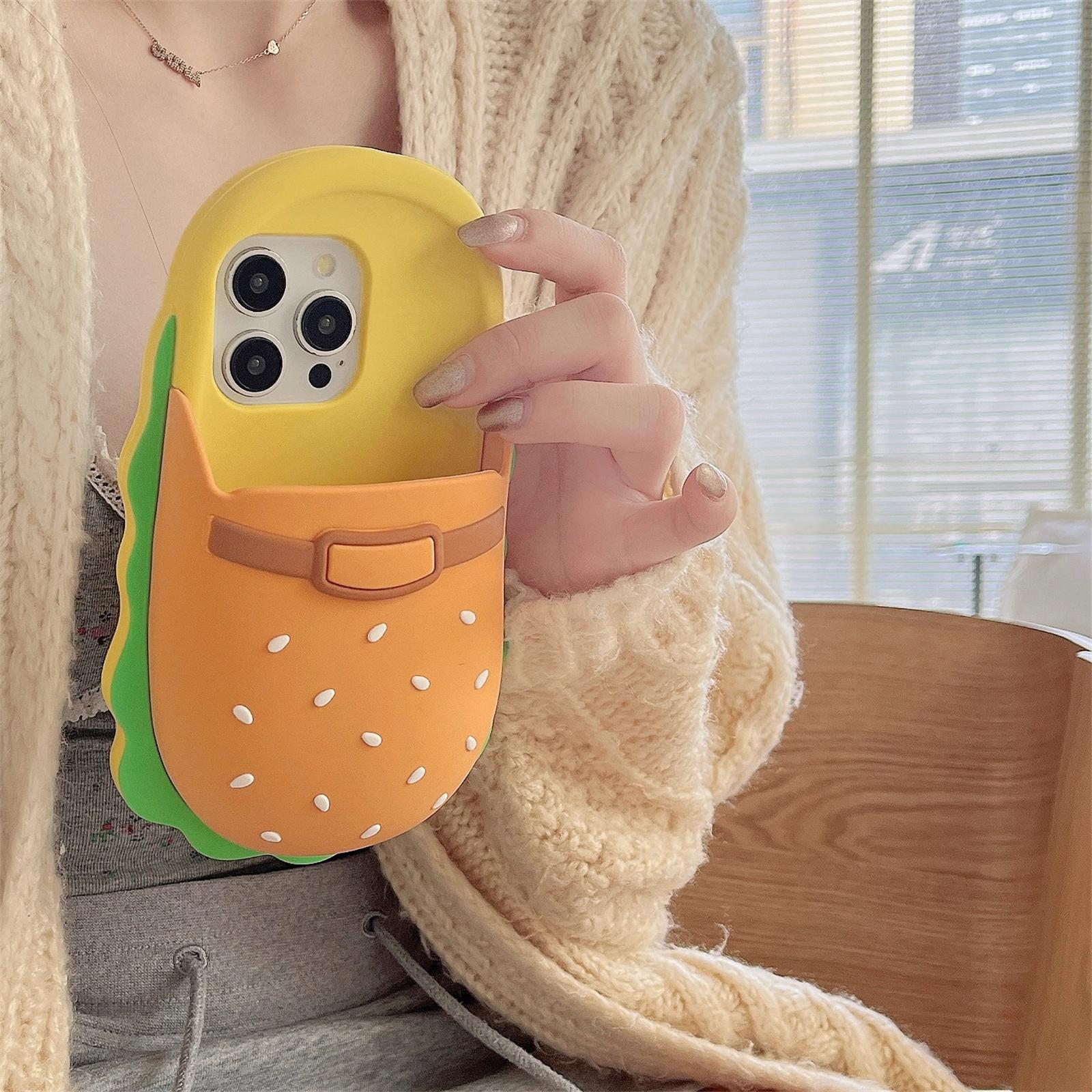 For iPhone 16 Pro Max Silicone Case Cute Hamburger Slipper Design Shockproof Phone Back Cover As Shown A
For iPhone 16 Pro Max Silicone Case Cute Hamburger Slipper Design Shockproof Phone Back Cover As Shown A