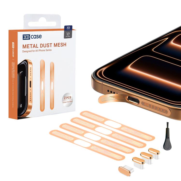 XDcase 4pcs Metal Dust Mesh Earpiece Dustproof Stickers with 4 Anti-Dust Plugs 1 Cleaning Brush For iPhone 17 Pro Max
XDcase 4pcs Metal Dust Mesh Earpiece Dustproof Stickers with 4 Anti-Dust Plugs 1 Cleaning Brush For iPhone 17 Pro Max