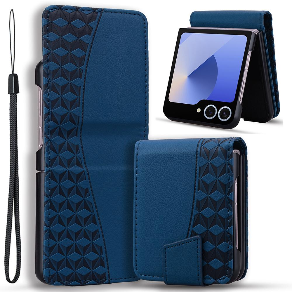 For Samsung Galaxy Z Flip7 5G Case Rhombus Pattern Leather Phone Cover with Wrist Strap E
For Samsung Galaxy Z Flip7 5G Case Rhombus Pattern Leather Phone Cover with Wrist Strap E