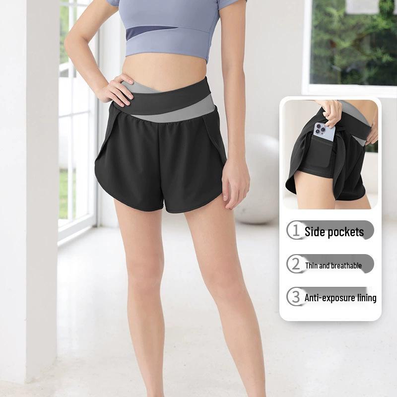 Breathable High Waist Color Block Sports Shorts - Anti-Exposure Yoga & Running Fitness Pants M
Breathable High Waist Color Block Sports Shorts - Anti-Exposure Yoga & Running Fitness Pants M