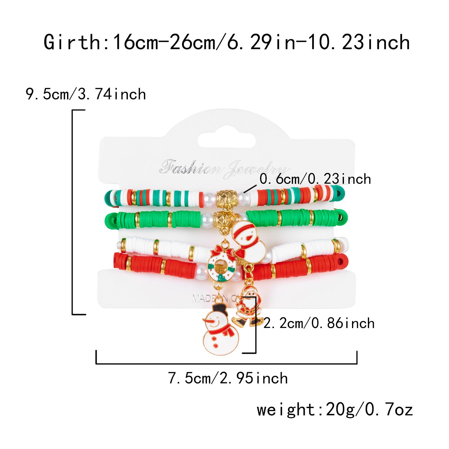 4Pcs/set Christmas Tree Snowflake Bell Elk Colorful Beads Charms Bracelet for Women Crystal Stacking Bracelets Party Jewelry
4Pcs/set Christmas Tree Snowflake Bell Elk Colorful Beads Charms Bracelet for Women Crystal Stacking Bracelets Party Jewelry