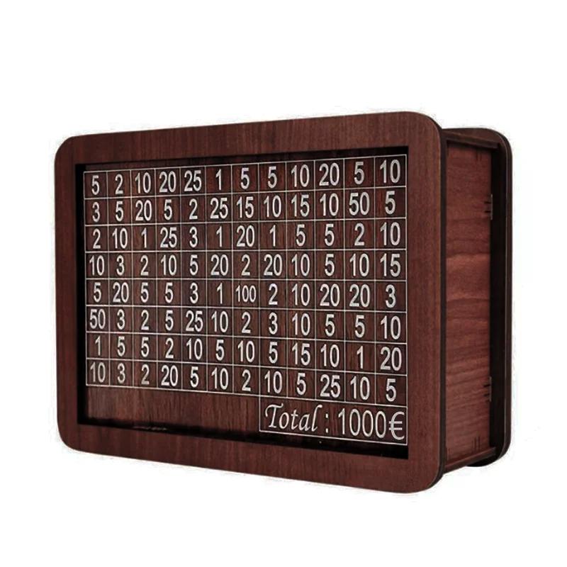 1000/2000/3000/5000/10000 Euro Money Box Wooden Piggy Bank Money Vault Savings Box Challenge Cash Storage Case
1000/2000/3000/5000/10000 Euro Money Box Wooden Piggy Bank Money Vault Savings Box Challenge Cash Storage Case