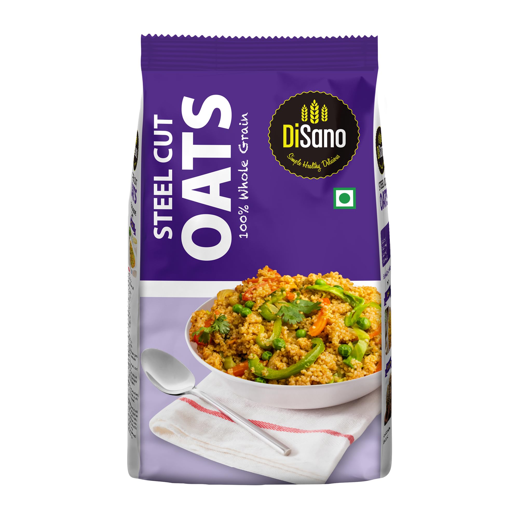 DiSano Steel Cut Oats 1kg, High Fibre, Wholegrain, For Weight Management, Preservative Free, Source of Protein
DiSano Steel Cut Oats 1kg, High Fibre, Wholegrain, For Weight Management, Preservative Free, Source of Protein