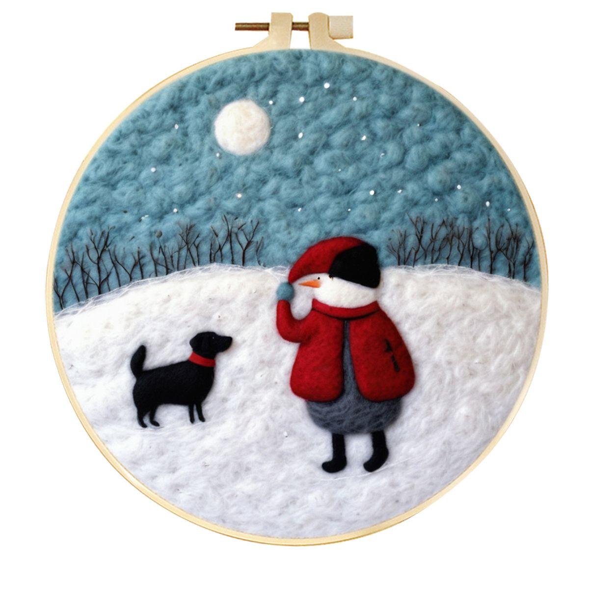Wool Felt Painting Embroidery Kit For Beginners Winter Landscape DIY Wool Needle Felt Picture Kit Handicraft Art For Adults 20cm*20cm
Wool Felt Painting Embroidery Kit For Beginners Winter Landscape DIY Wool Needle Felt Picture Kit Handicraft Art For Adults 20cm*20cm