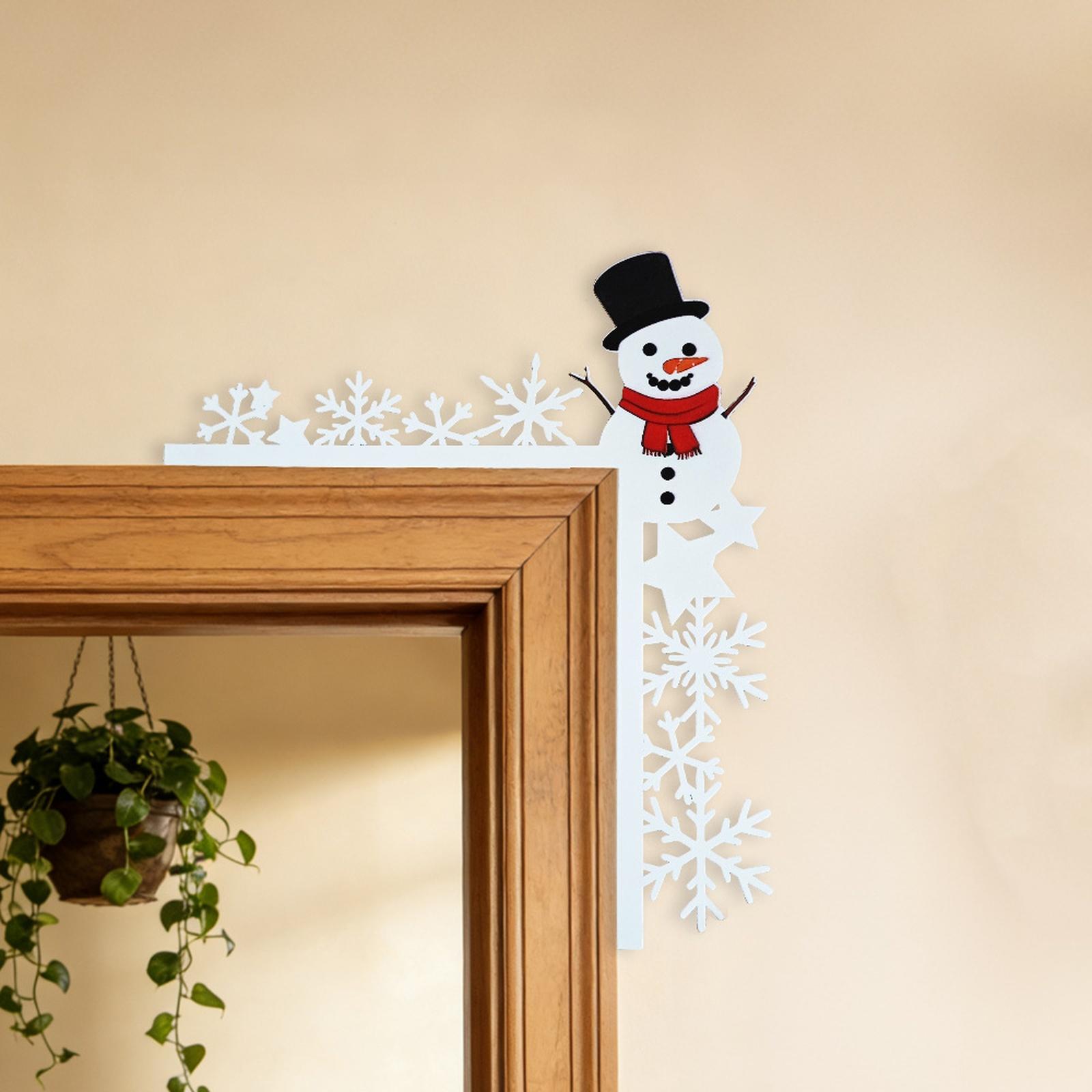 Metal Snowman Corner Wall Decor with Snowflake Design Iron Art Frame Holiday Decorative Accent for Doorway and Wall Hanging one size білий
Metal Snowman Corner Wall Decor with Snowflake Design Iron Art Frame Holiday Decorative Accent for Doorway and Wall Hanging one size білий