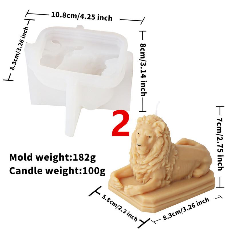 3D Lion Shape Statue Silicone Mold DIY Animal Candle Mould Handmade Soap Aromatherapy Plaster Resin Making Tool Home Desk Decor
3D Lion Shape Statue Silicone Mold DIY Animal Candle Mould Handmade Soap Aromatherapy Plaster Resin Making Tool Home Desk Decor