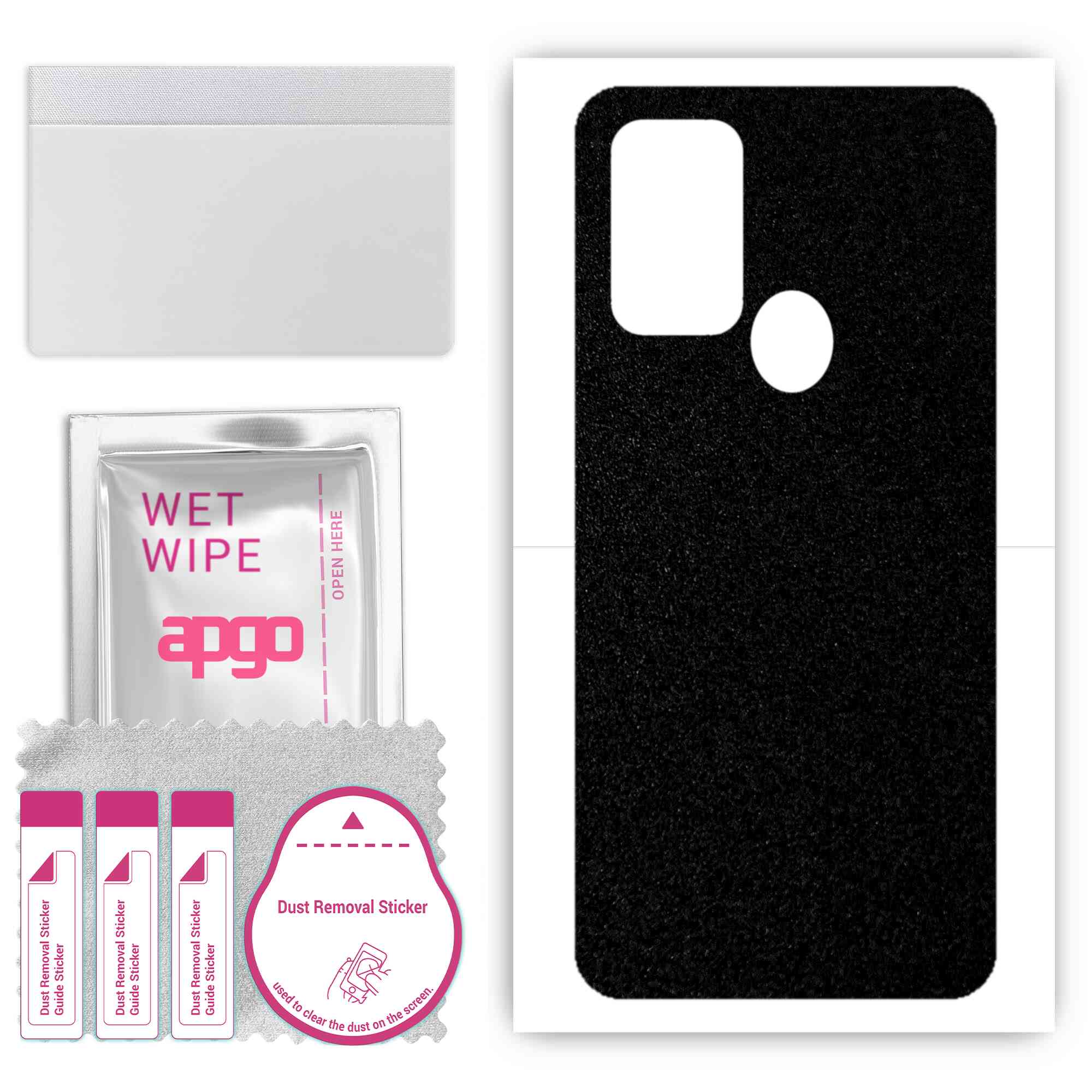 apgo Protective Skin Sticker for the back compatible with ZTE Blade A53 Pro, Wrap Film, Foil, Vinyl - Pattern Matte Black
apgo Protective Skin Sticker for the back compatible with ZTE Blade A53 Pro, Wrap Film, Foil, Vinyl - Pattern Matte Black