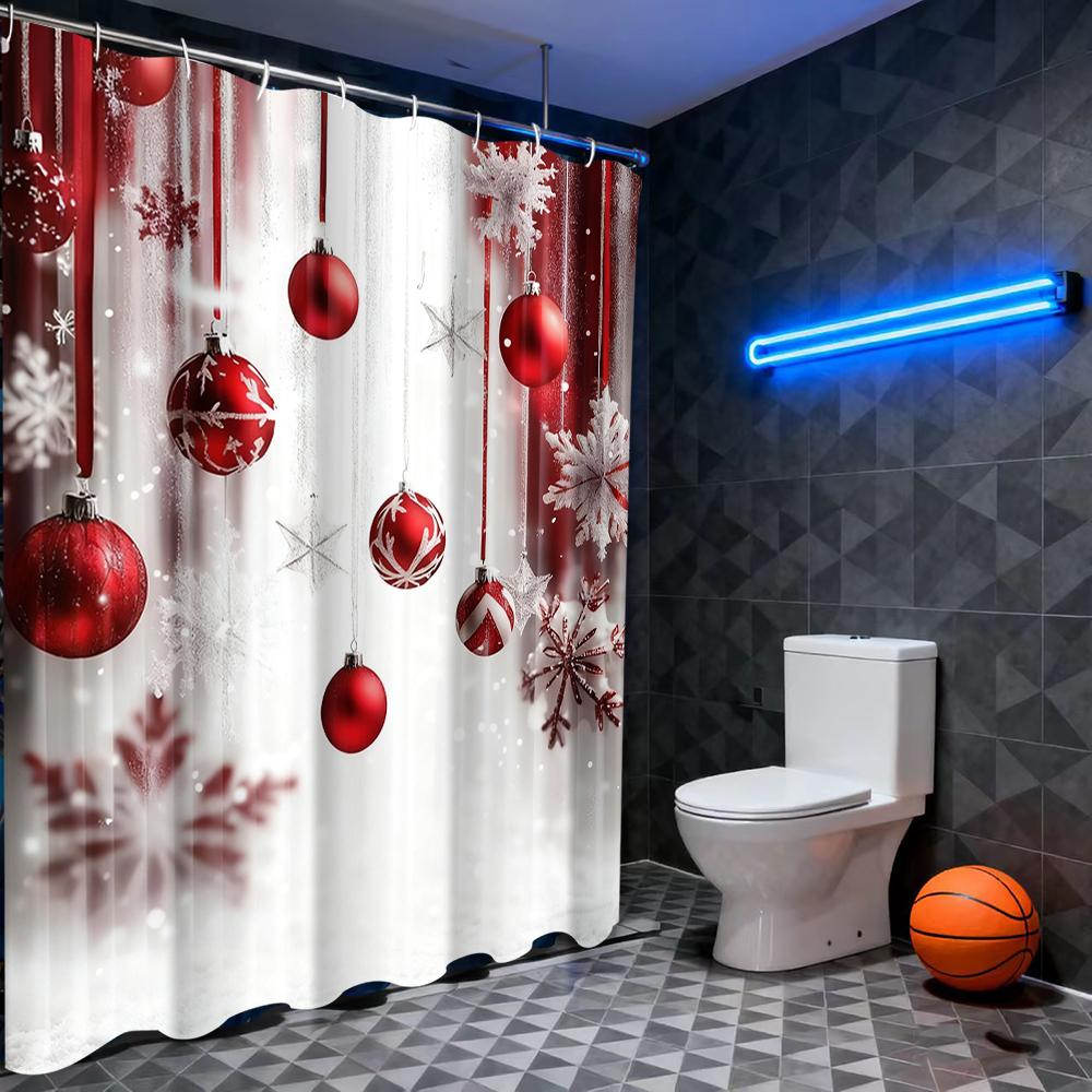Christmas shower curtain, bathroom letter shower waterproof curtain with 12 hooks, fish shaped home decoration, free delivery 180x180cm curtain помаранчевий
Christmas shower curtain, bathroom letter shower waterproof curtain with 12 hooks, fish shaped home decoration, free delivery 180x180cm curtain помаранчевий