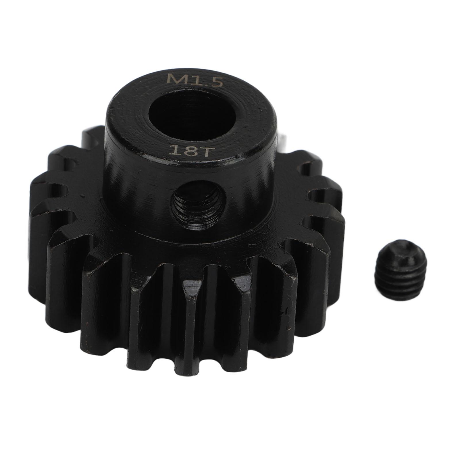 RC Car Motor Gear M1.5 8mm Inner Hole Steel RC Pinion Gear with M5 Set Screw for 1 5 Model Vehicle 18T
RC Car Motor Gear M1.5 8mm Inner Hole Steel RC Pinion Gear with M5 Set Screw for 1 5 Model Vehicle 18T