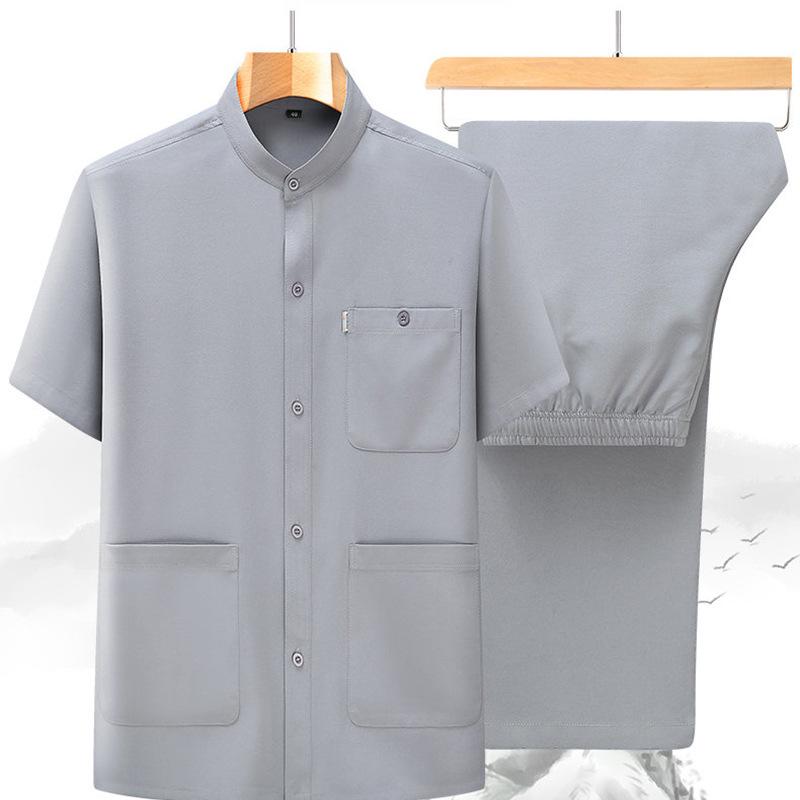 Men s Summer Ice Silk Cardigan & Shirt Set - Short-Sleeved, Two-Piece with Multiple Pockets for Middle-Aged & Elderly. XXL
Men s Summer Ice Silk Cardigan & Shirt Set - Short-Sleeved, Two-Piece with Multiple Pockets for Middle-Aged & Elderly. XXL