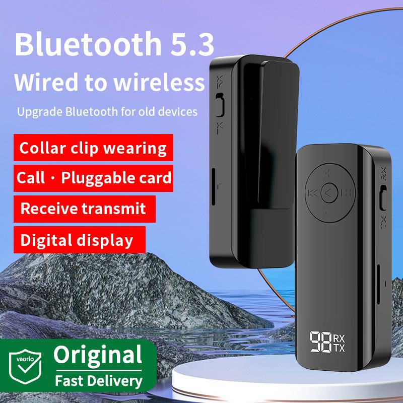 Bluetooth 5.3 аудіо передавач приймач 3,5 мм AUX підтримка TF карт відтворення мікрофонний нашийник-кліп бездротовий адаптер для автомобіля літака телевізора ПК
Bluetooth 5.3 аудіо передавач приймач 3,5 мм AUX підтримка TF карт відтворення мікрофонний нашийник-кліп бездротовий адаптер для автомобіля літака телевізора ПК