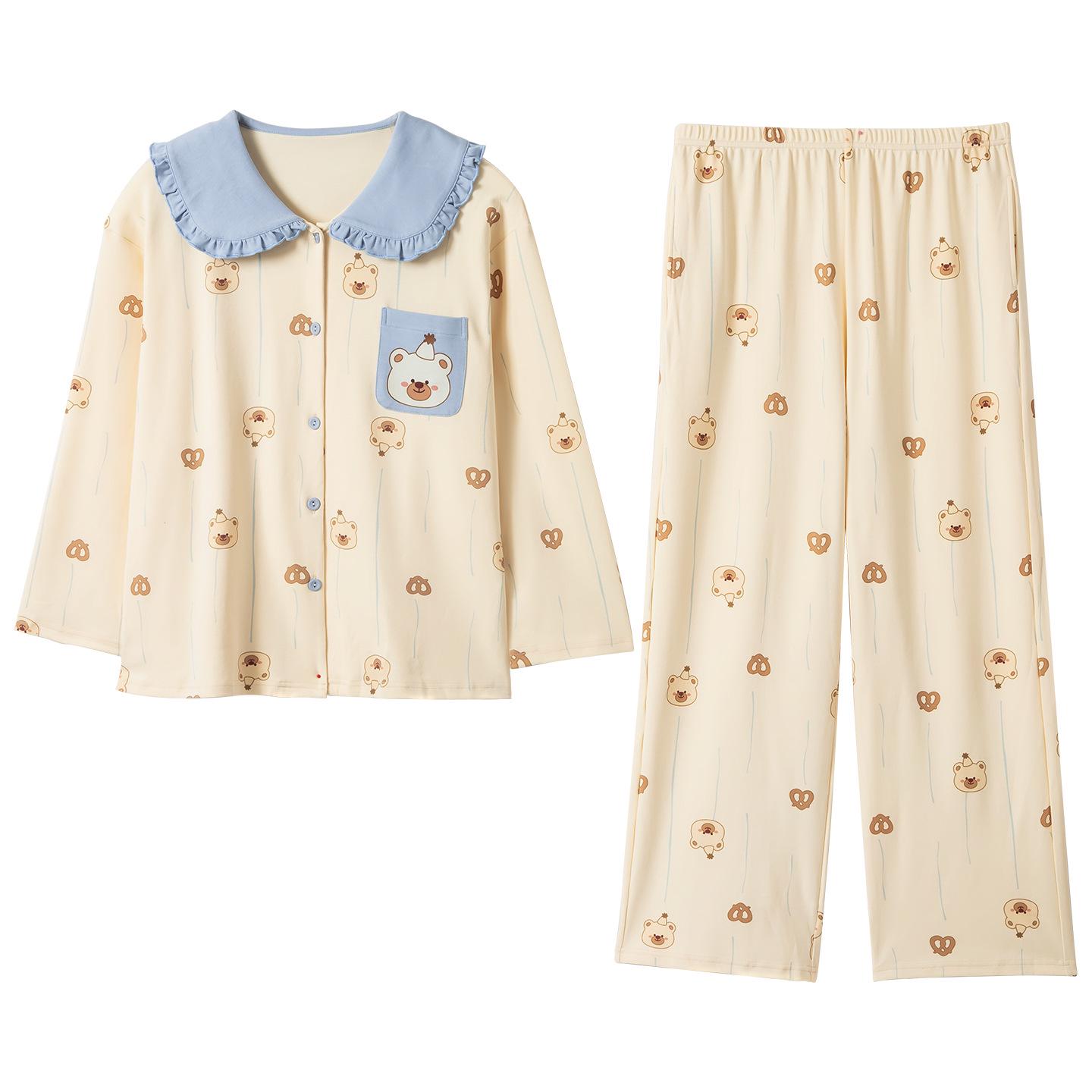 Women s Lycra Cotton Pajamas - Long Sleeve Peter Pan Collar, Sweet & Stylish Home Wear for Autumn & Spring XXL
Women s Lycra Cotton Pajamas - Long Sleeve Peter Pan Collar, Sweet & Stylish Home Wear for Autumn & Spring XXL