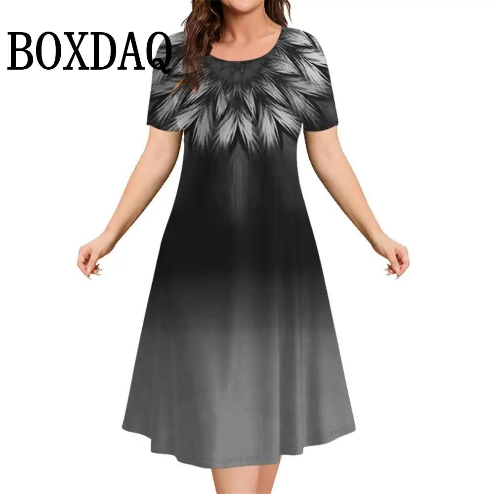 Flower Print Women Dress For Vintage New Short Sleeve O-Neck Mini Dress Summer Pullover Loose Casual Retro Loose Plus Size Dress 6XL
Flower Print Women Dress For Vintage New Short Sleeve O-Neck Mini Dress Summer Pullover Loose Casual Retro Loose Plus Size Dress 6XL