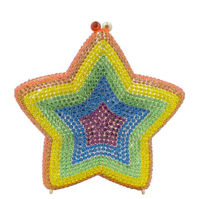 Boutique De FGG Star Crystal Clutch Purse for Women Formal Clutch Evening Bag Wedding Party Rhinestone Clutch Bag Bridal Handbag Mini Size
Boutique De FGG Star Crystal Clutch Purse for Women Formal Clutch Evening Bag Wedding Party Rhinestone Clutch Bag Bridal Handbag Mini Size