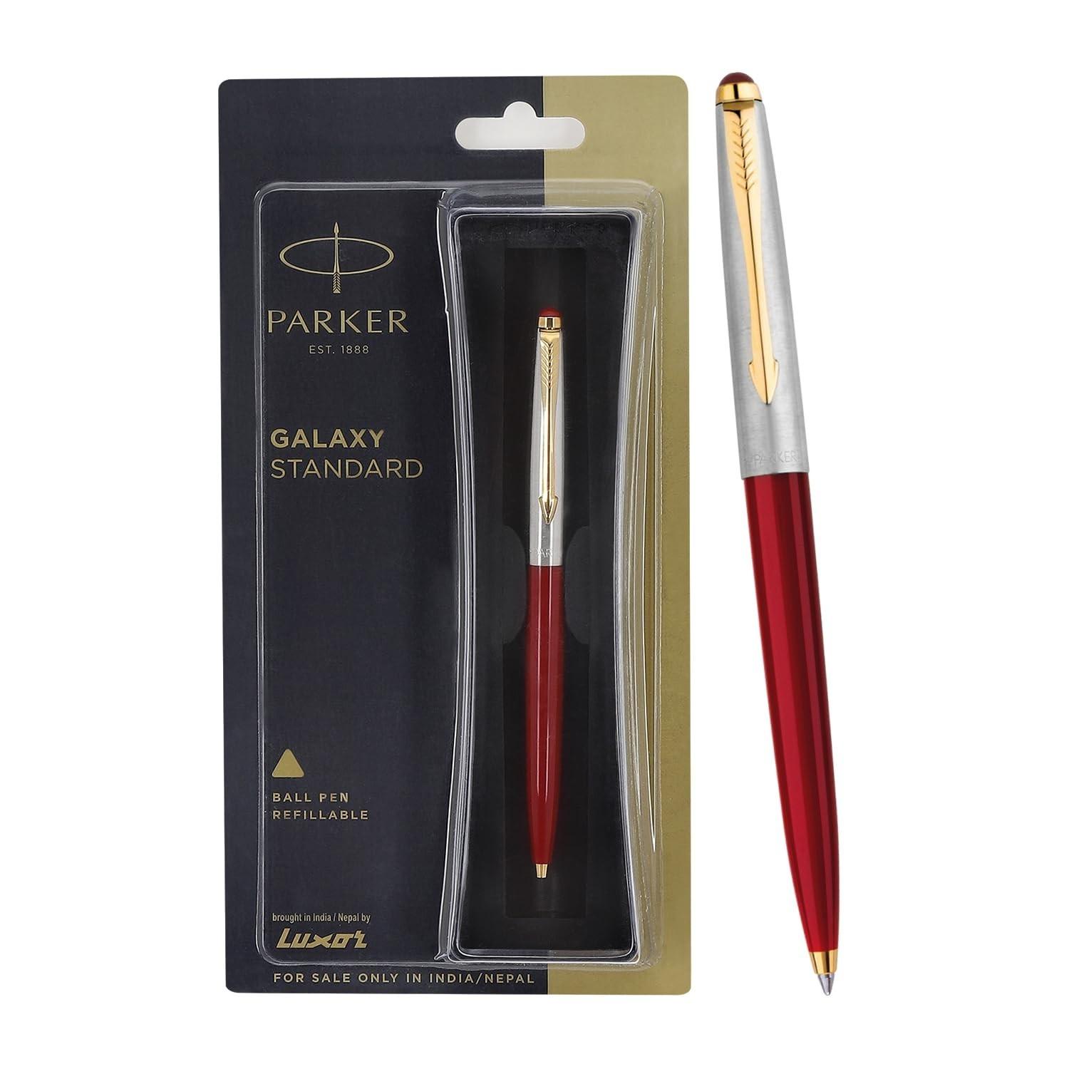 @ Parker Galaxy Standard Gold Trim Ball Pen Red Body Color Ink Color 66Gm Zr-8036-60%Off
@ Parker Galaxy Standard Gold Trim Ball Pen Red Body Color Ink Color 66Gm Zr-8036-60%Off