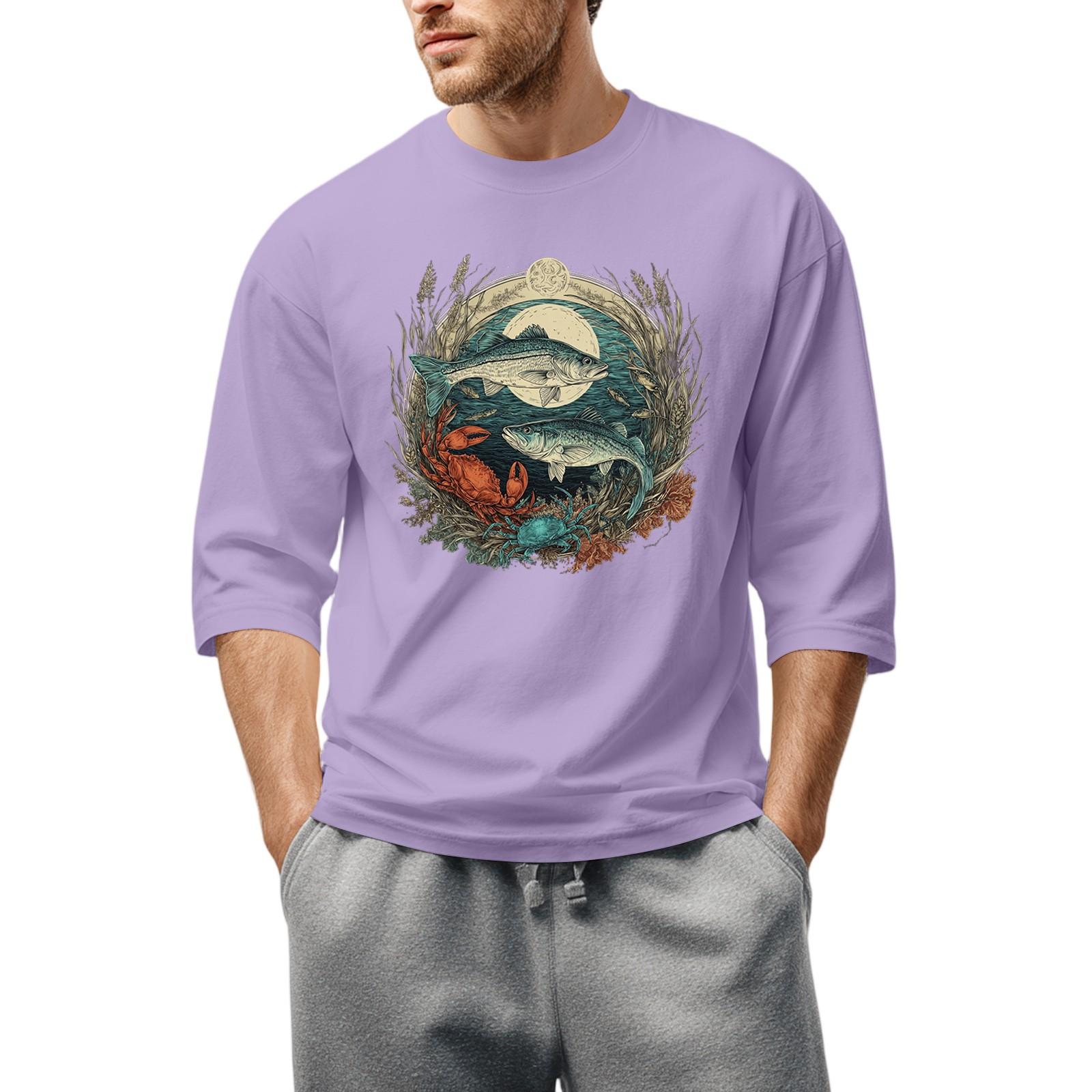 Men S Round Neck Three-Quarters Sleeve Top Casual Fashion T-Shirt XL фіолетовий
Men S Round Neck Three-Quarters Sleeve Top Casual Fashion T-Shirt XL фіолетовий