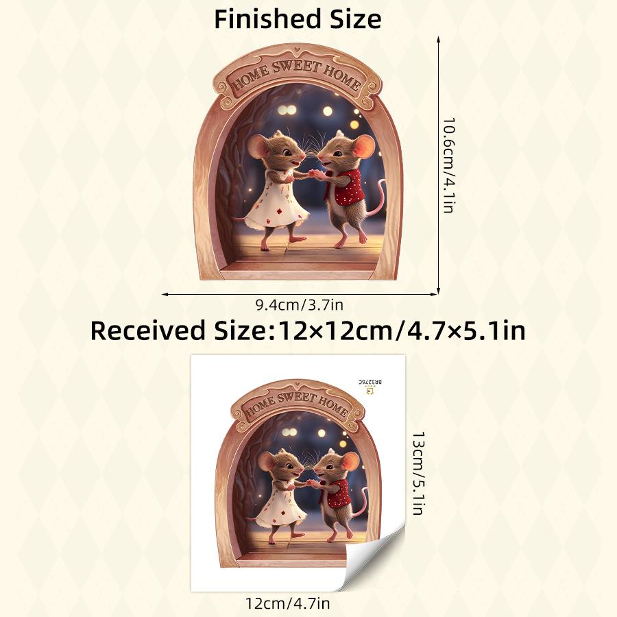 3D Cartoon Realistic Cozy Mouse Hole Valentine s Day Wall Stickers, Self-Adhesive Skirting Board Decor for Room Decoration 12x13CM різнокольоровий
3D Cartoon Realistic Cozy Mouse Hole Valentine s Day Wall Stickers, Self-Adhesive Skirting Board Decor for Room Decoration 12x13CM різнокольоровий