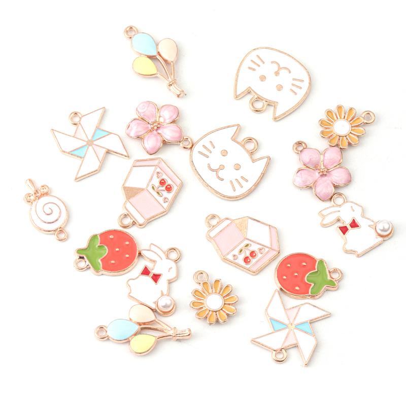 10pcs/Lot Mix Alloy Drop Oil Charms Colorful Cute Enamel Pendant for DIY Bracelet Necklace Jewelry Making Accessories Component
10pcs/Lot Mix Alloy Drop Oil Charms Colorful Cute Enamel Pendant for DIY Bracelet Necklace Jewelry Making Accessories Component