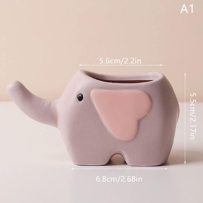 Милый керамический цветочный горшок для суккулентов в форме животного, слон, динозавр, горшок для растений, настольное украшение, декор для балкона, декор для дома, керамическая ваза
Милый керамический цветочный горшок для суккулентов в форме животного, слон, динозавр, горшок для растений, настольное украшение, декор для балкона, декор для дома, керамическая ваза