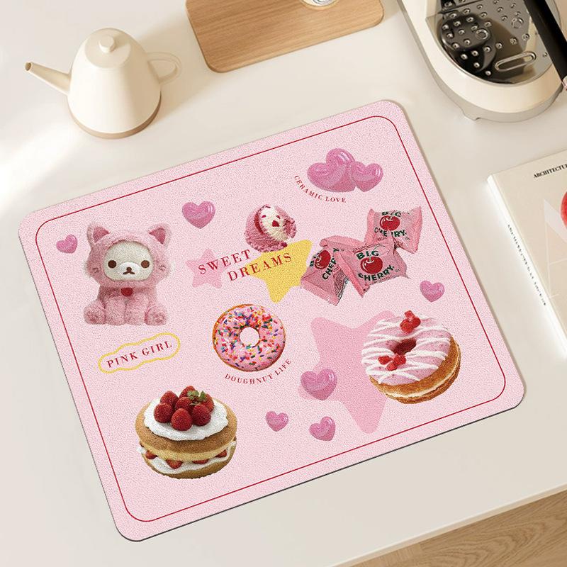 Animals Donuts Pattern Kitchen Sink Mat Non Slip Absorbent Dish Drying Pad with Colorful Rainbow Tones Easy Clean (as the picture,20x30cm)
Animals Donuts Pattern Kitchen Sink Mat Non Slip Absorbent Dish Drying Pad with Colorful Rainbow Tones Easy Clean (as the picture,20x30cm)