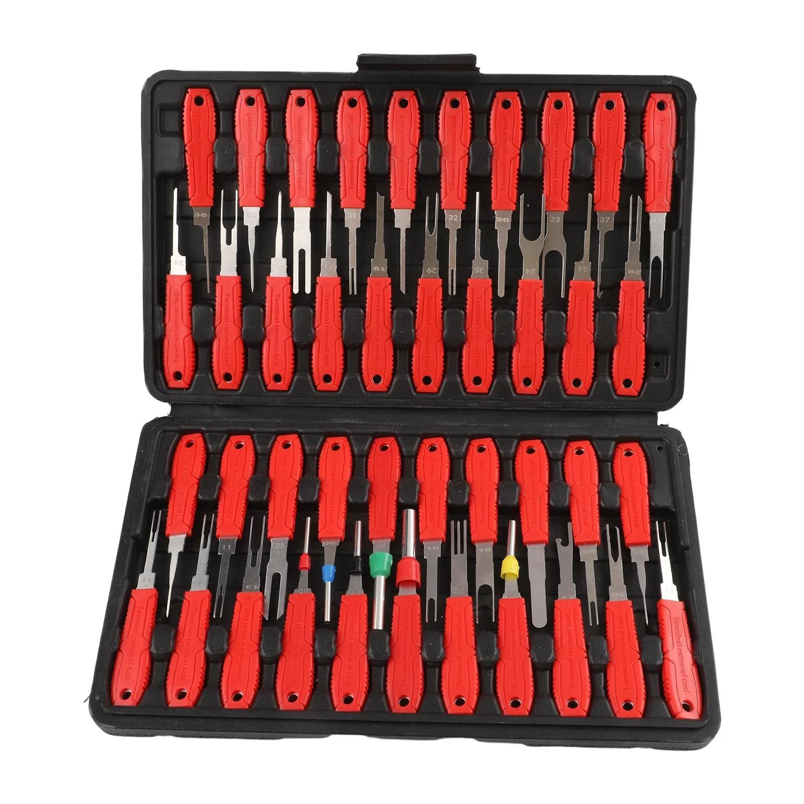41pcs Terminal Removal Tool Electrical Pin Removal Tools CAR Depinning Tool Repair Tools Car Accessories
41pcs Terminal Removal Tool Electrical Pin Removal Tools CAR Depinning Tool Repair Tools Car Accessories