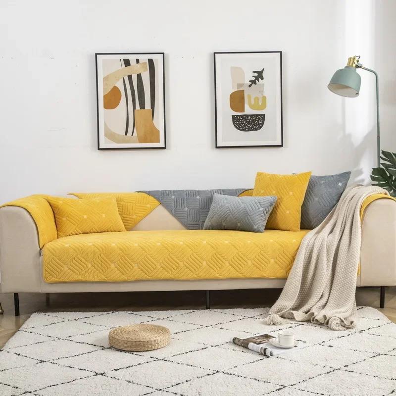Jacquard Sofa Cover Nordic Thicken Plush Lounge Corner Sofa Towel Cover Non-Slip Couch Protector for Living Room Canape Housse 70x70cm 1pc
Jacquard Sofa Cover Nordic Thicken Plush Lounge Corner Sofa Towel Cover Non-Slip Couch Protector for Living Room Canape Housse 70x70cm 1pc