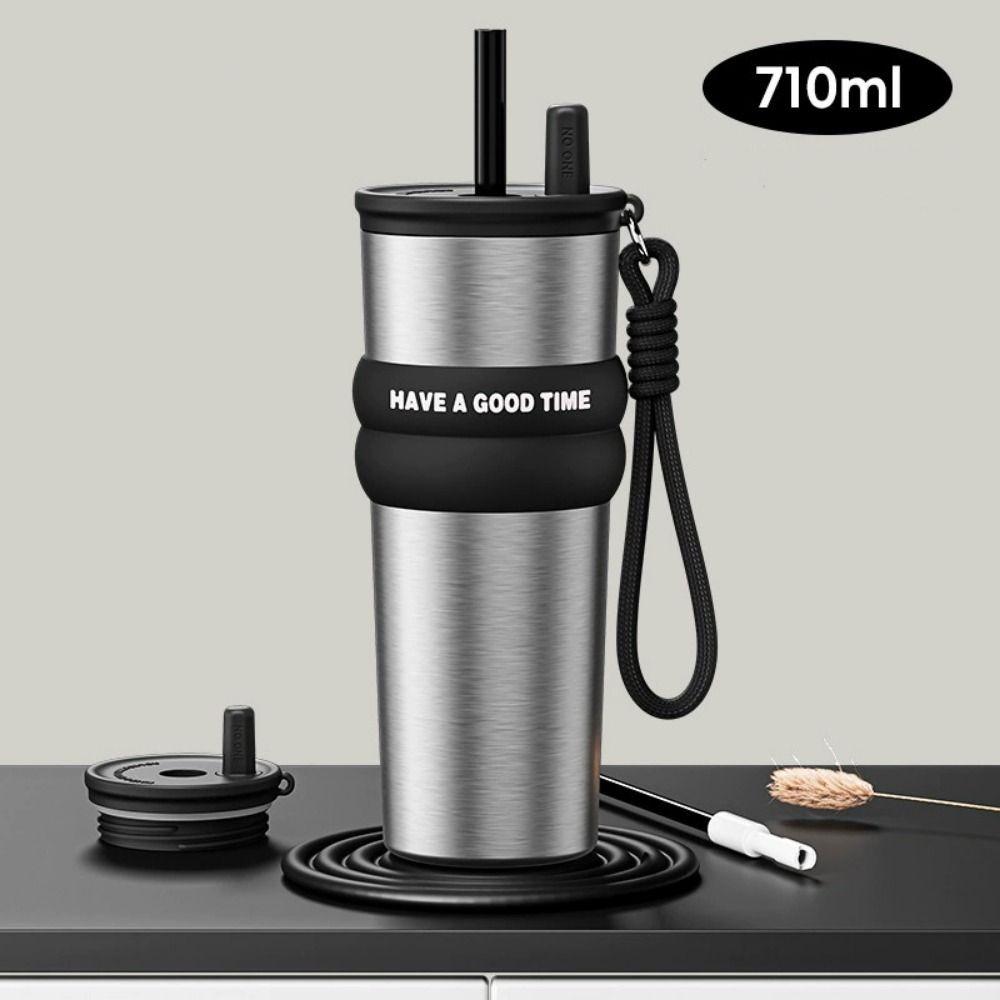 710ml Water Bottle Stainless Steel Coffee Cup New Tumbler Cup Travel Car Accessory серебряный
710ml Water Bottle Stainless Steel Coffee Cup New Tumbler Cup Travel Car Accessory серебряный