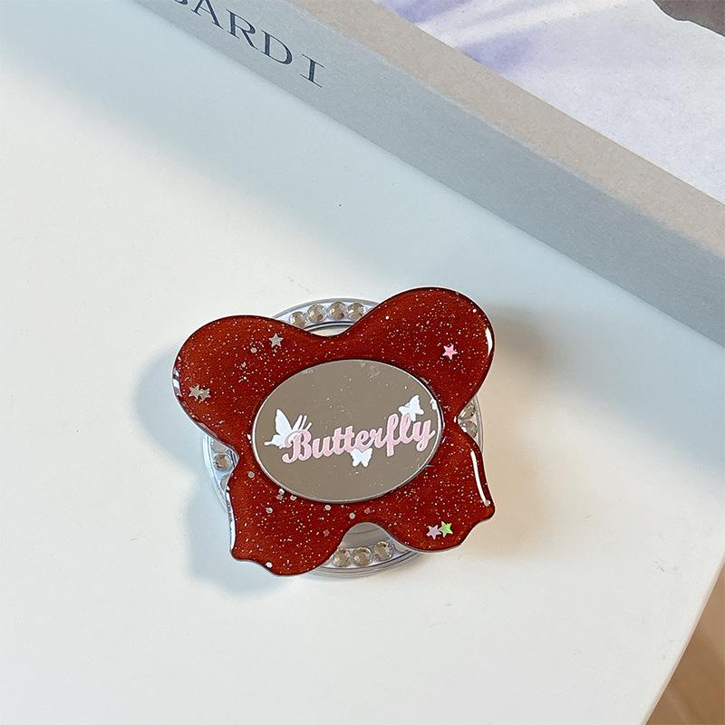 Glitter Butterfly Oval Mirror Mobile Phone Airbag Holder Magnetic Retractable Ring Internet Celebrity Women S Makeup Mirror
Glitter Butterfly Oval Mirror Mobile Phone Airbag Holder Magnetic Retractable Ring Internet Celebrity Women S Makeup Mirror