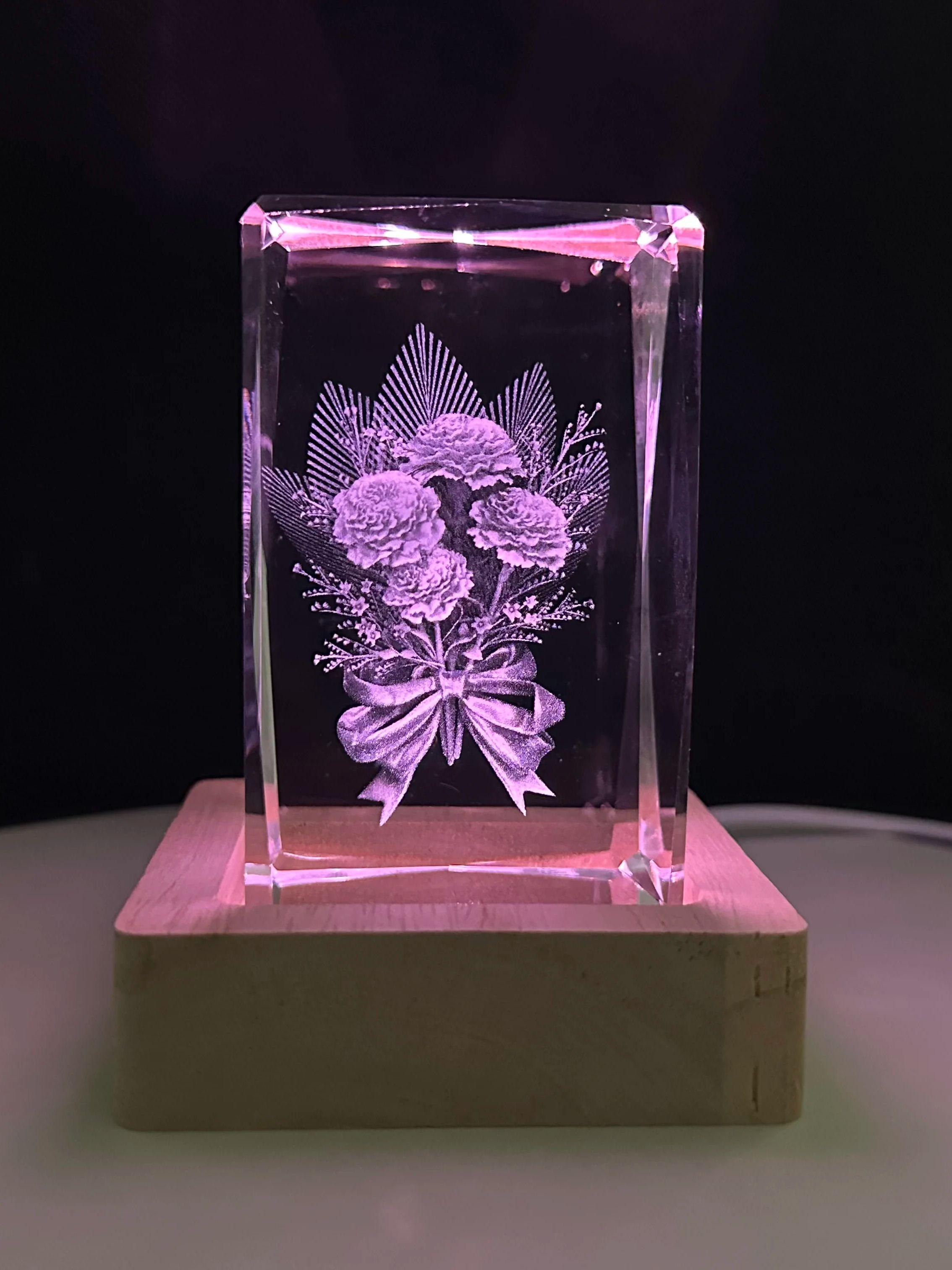 Carnation Crystal LED Night Light Strip Base, Glass Decor Gift, Suitable for Bedroom, Living Room, Birthday, Mother s Day, Fathe Carnation
Carnation Crystal LED Night Light Strip Base, Glass Decor Gift, Suitable for Bedroom, Living Room, Birthday, Mother s Day, Fathe Carnation