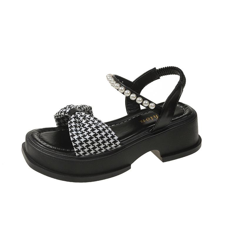 Женские модные универсальные сандалии 2024 года, лето, новые, толстые, нескользящие, с жемчужным узлом-бабочкой, повседневные, трендовые, римские, одинарные туфли 40 чёрный
Женские модные универсальные сандалии 2024 года, лето, новые, толстые, нескользящие, с жемчужным узлом-бабочкой, повседневные, трендовые, римские, одинарные туфли 40 чёрный