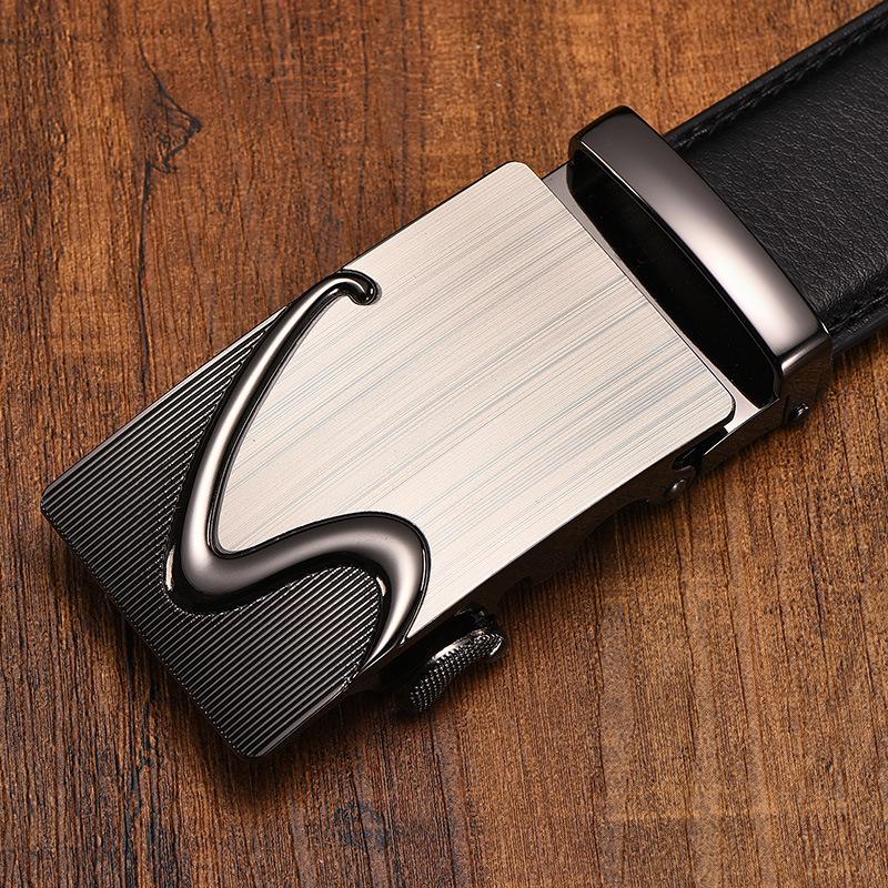 Мужской ремень с автоматической пряжкой из натуральной двухслойной коровьей кожи, автоматическая пряжка, высококачественный мужской ремень для брюк, деловой источник
Мужской ремень с автоматической пряжкой из натуральной двухслойной коровьей кожи, автоматическая пряжка, высококачественный мужской ремень для брюк, деловой источник