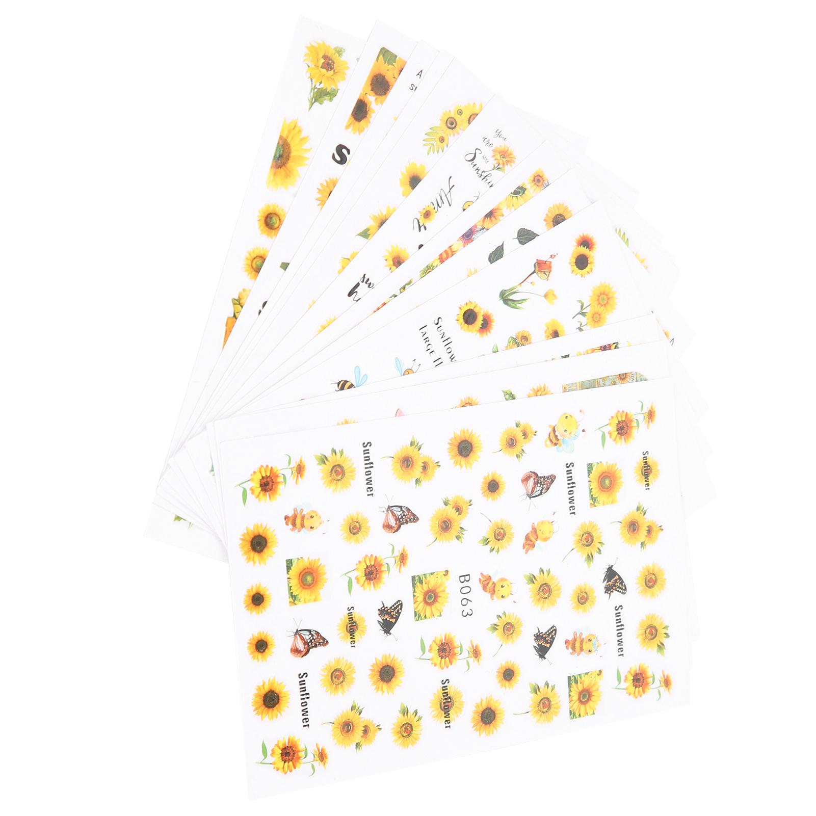 12pcs / Set Sunflower Nail Art Stickers DIY Nail Art Manicure Decoration Stickers Supplies
12pcs / Set Sunflower Nail Art Stickers DIY Nail Art Manicure Decoration Stickers Supplies