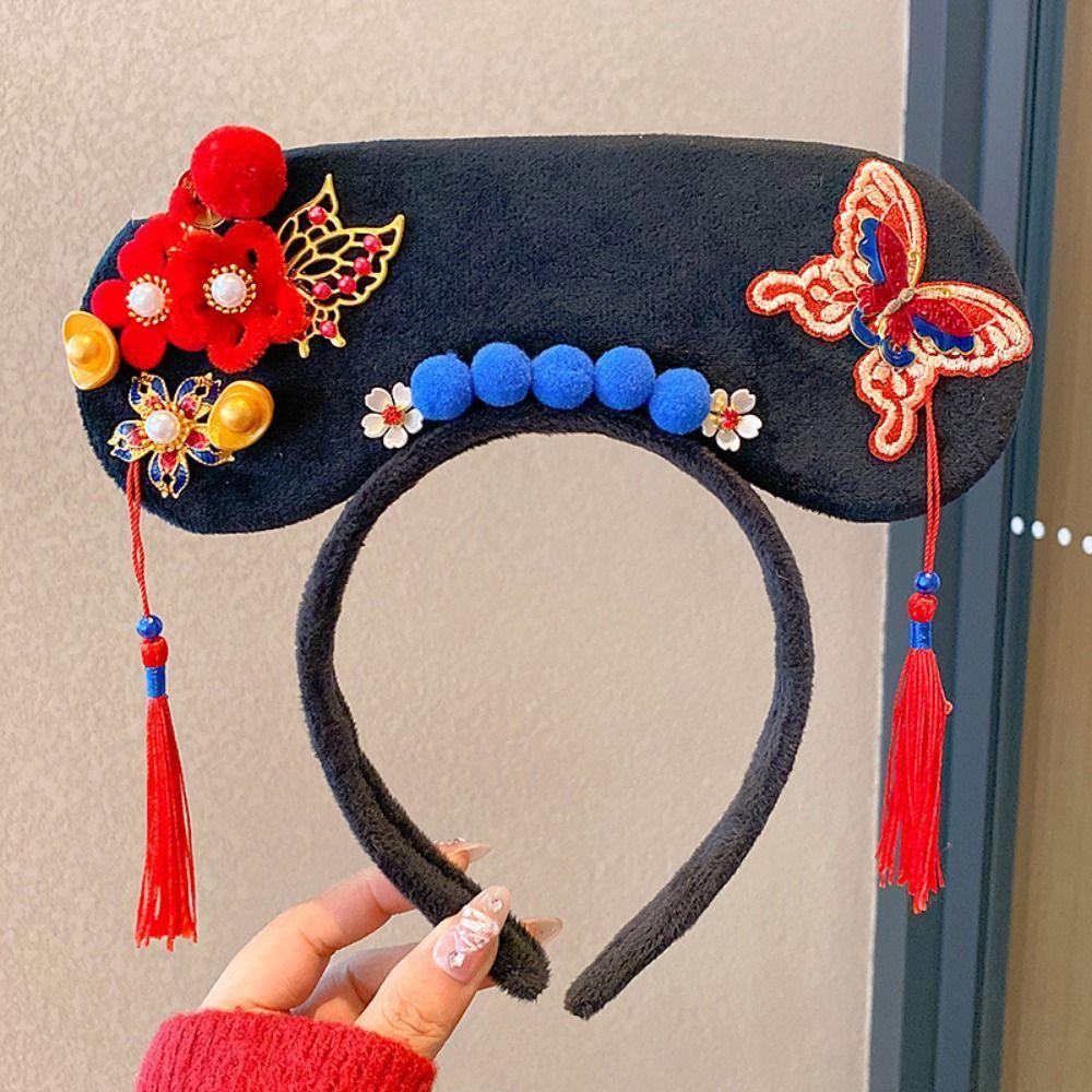 Snake Year Chinese Style Headwear Velvet Bow Hanfu Headwear Ancient Style Gege Headband Children Style 4
Snake Year Chinese Style Headwear Velvet Bow Hanfu Headwear Ancient Style Gege Headband Children Style 4