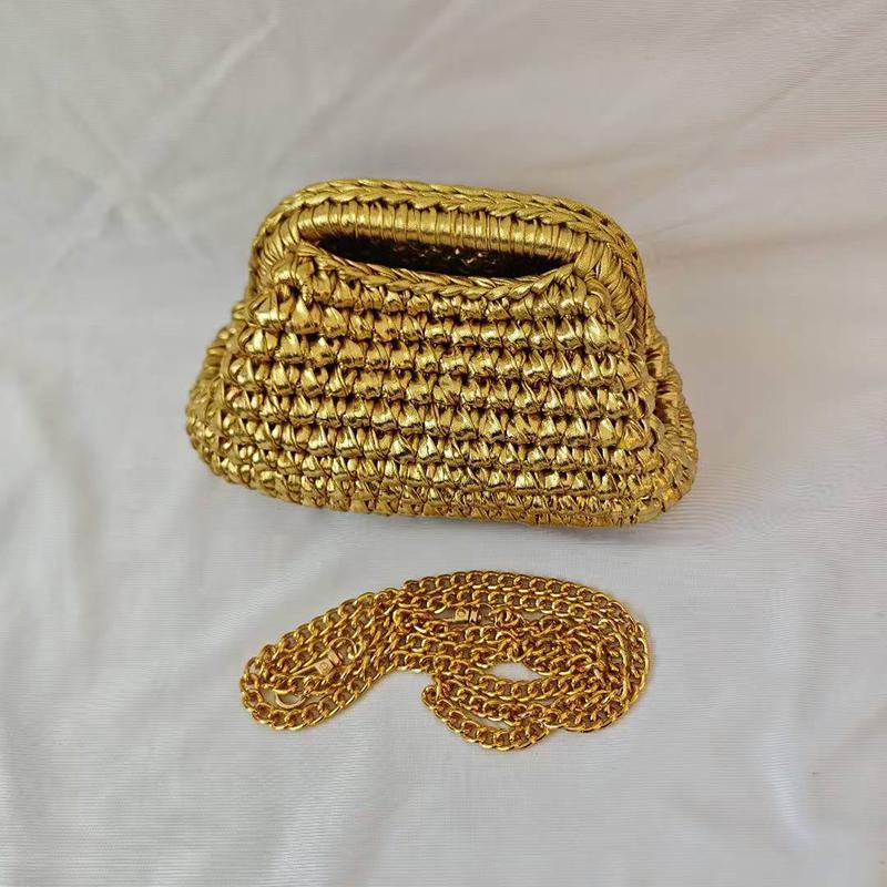 Handmade Metal Crochet Crossbody Bag Women s Elegant And Versatile Clutch Metal Chain Shoulder Bag Fashion New Small Handbag золотистий
Handmade Metal Crochet Crossbody Bag Women s Elegant And Versatile Clutch Metal Chain Shoulder Bag Fashion New Small Handbag золотистий