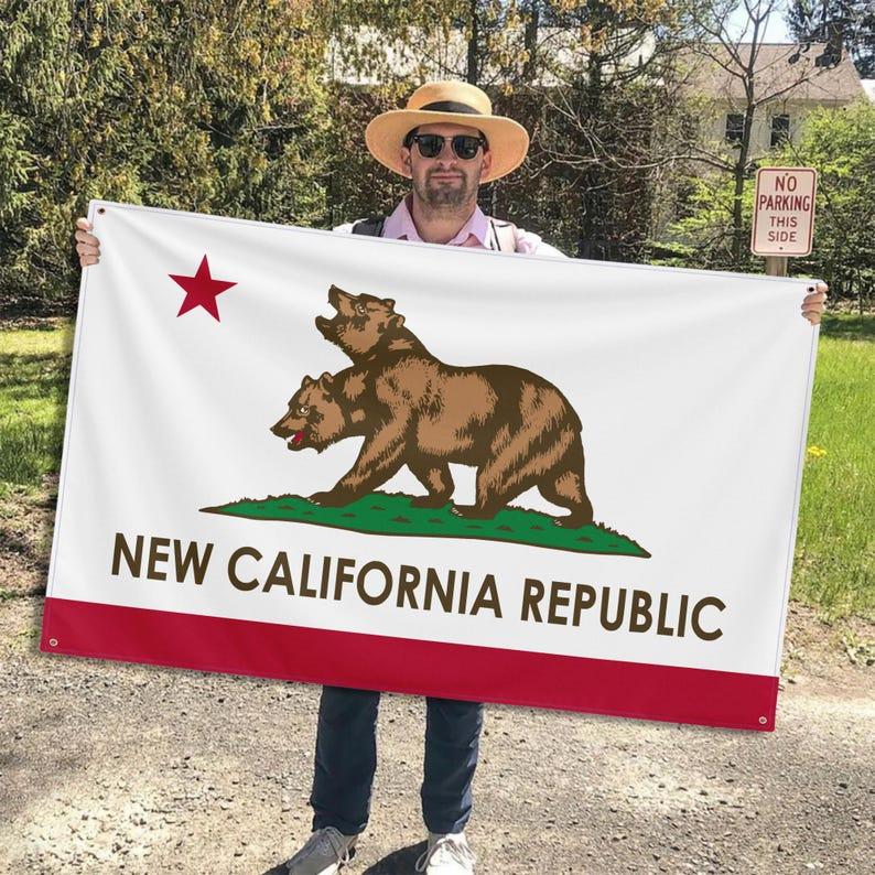 California Republic flag, radiated bear tapestry 75x100 чорний
California Republic flag, radiated bear tapestry 75x100 чорний