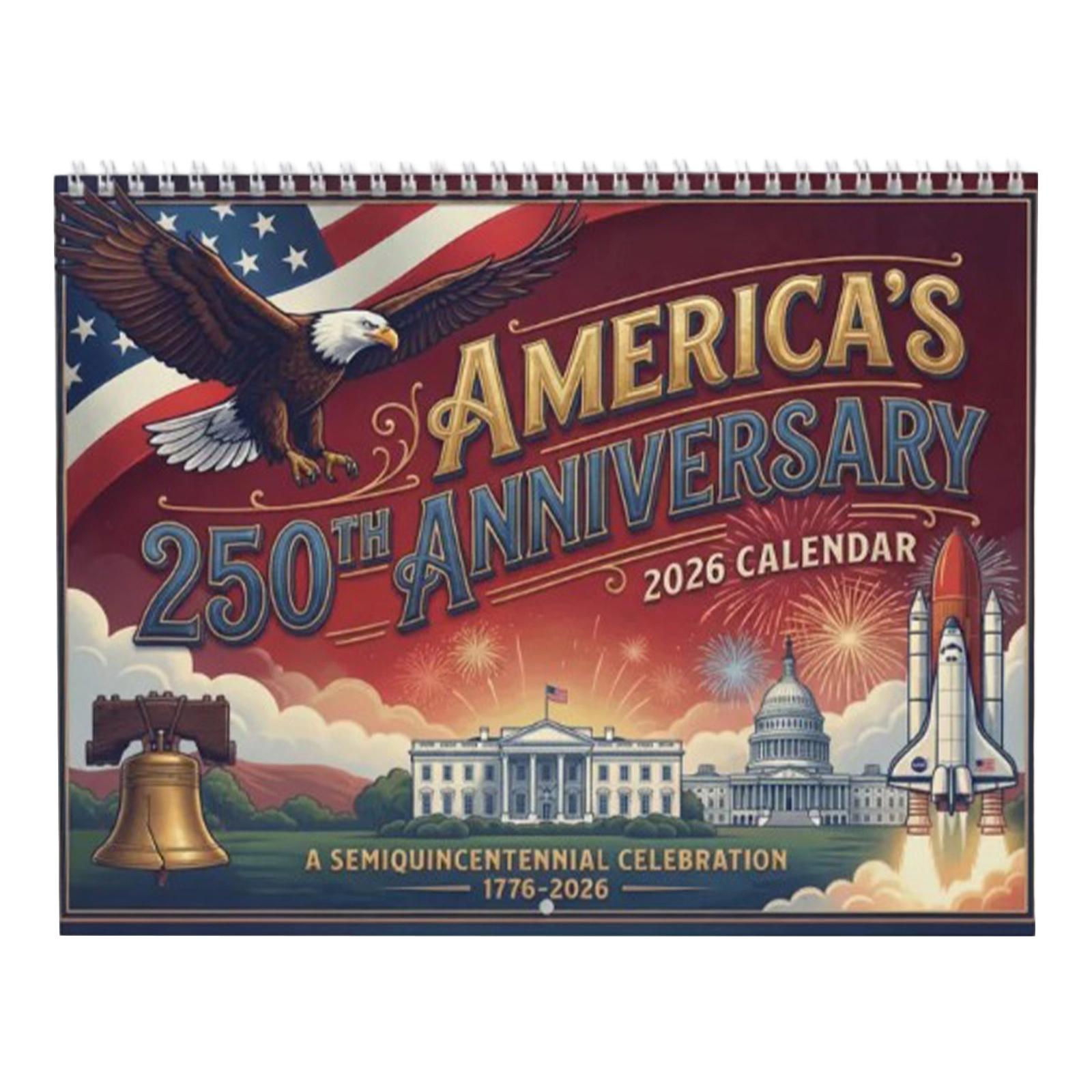 America s 250th Anniversary 2026 Wall Calendar Semi-Quincentennial Celebration 1776-2026 Spiral Bound Monthly Planner One Size
America s 250th Anniversary 2026 Wall Calendar Semi-Quincentennial Celebration 1776-2026 Spiral Bound Monthly Planner One Size