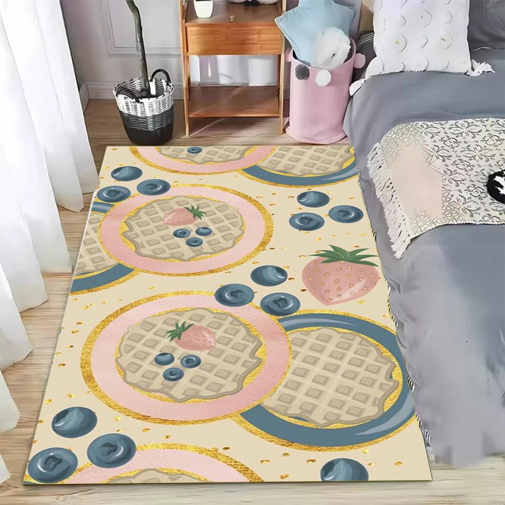 Blue Flower Strawberry Fresh Pattern Area Rug Gentle Style Soft Non-Slip Floor Carpet for Cute Home Decor Bedrooms 40x60cm
Blue Flower Strawberry Fresh Pattern Area Rug Gentle Style Soft Non-Slip Floor Carpet for Cute Home Decor Bedrooms 40x60cm
