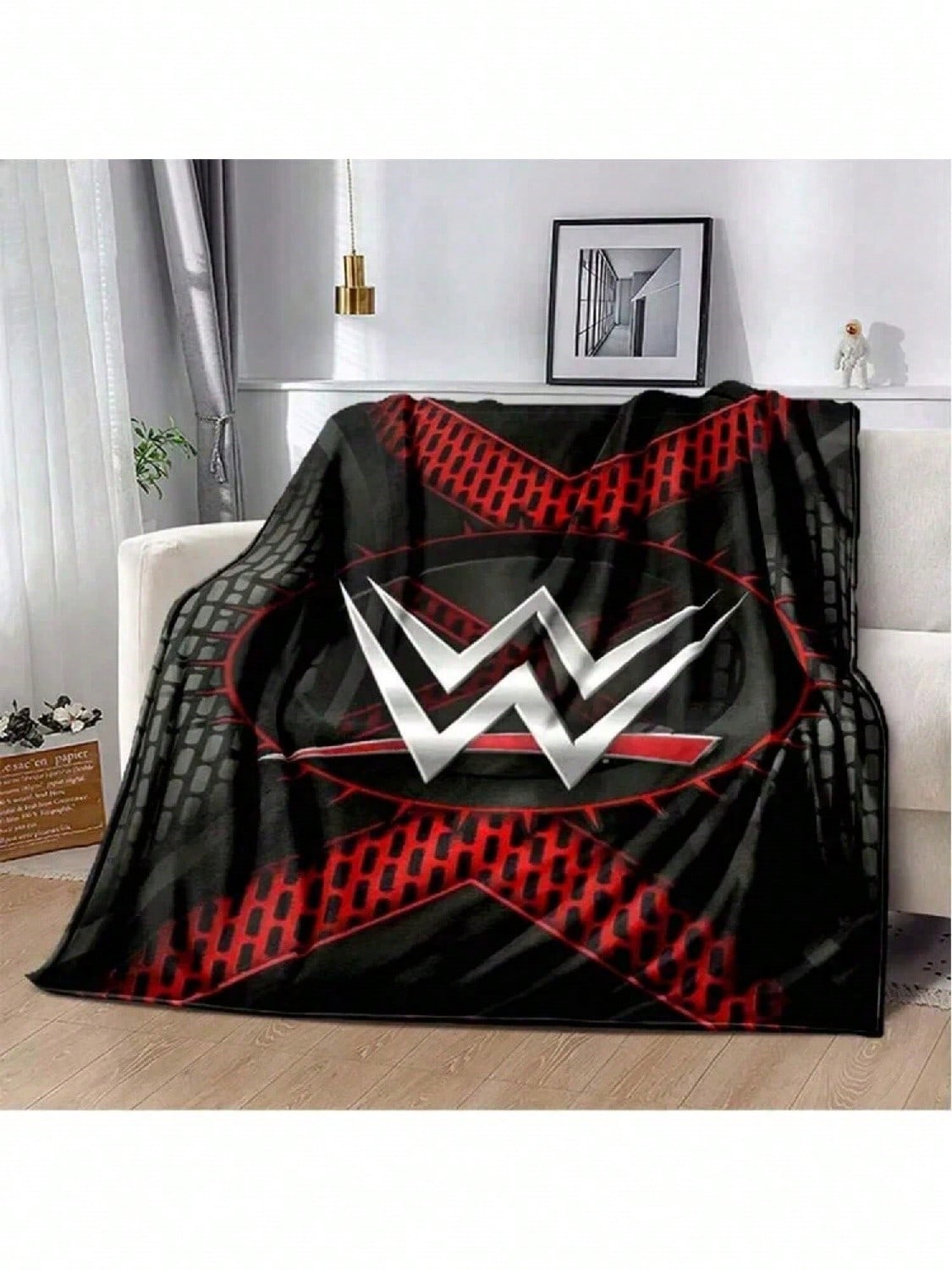 Wrestling Entertainment WWE Printed Comfortable Soft Blanket Sofa Bed Home Soft Blanket Warm Four Seasons Portable Gift Blanket 75X95CM сірий колір
Wrestling Entertainment WWE Printed Comfortable Soft Blanket Sofa Bed Home Soft Blanket Warm Four Seasons Portable Gift Blanket 75X95CM сірий колір