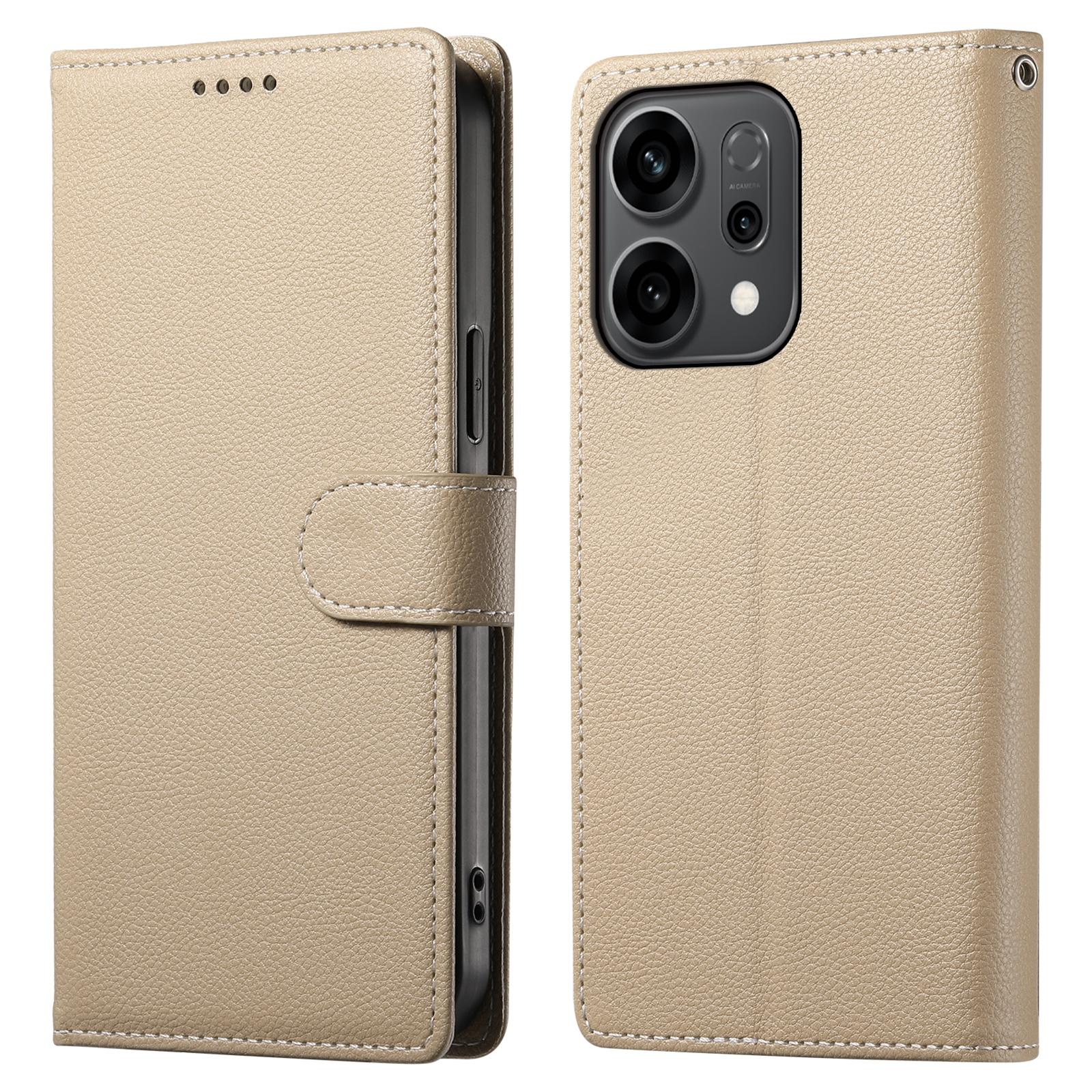 For Oppo Reno14 5G (Global) Case Magnetic Snap Litchi Texture Leather Wallet Phone Cover with Wrist Strap Apricot
For Oppo Reno14 5G (Global) Case Magnetic Snap Litchi Texture Leather Wallet Phone Cover with Wrist Strap Apricot